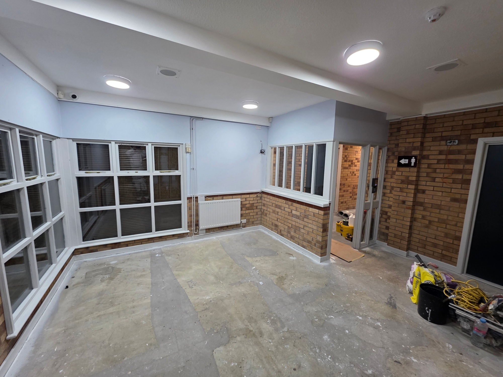Office space prepared for fit-out after full Newport commercial repaint